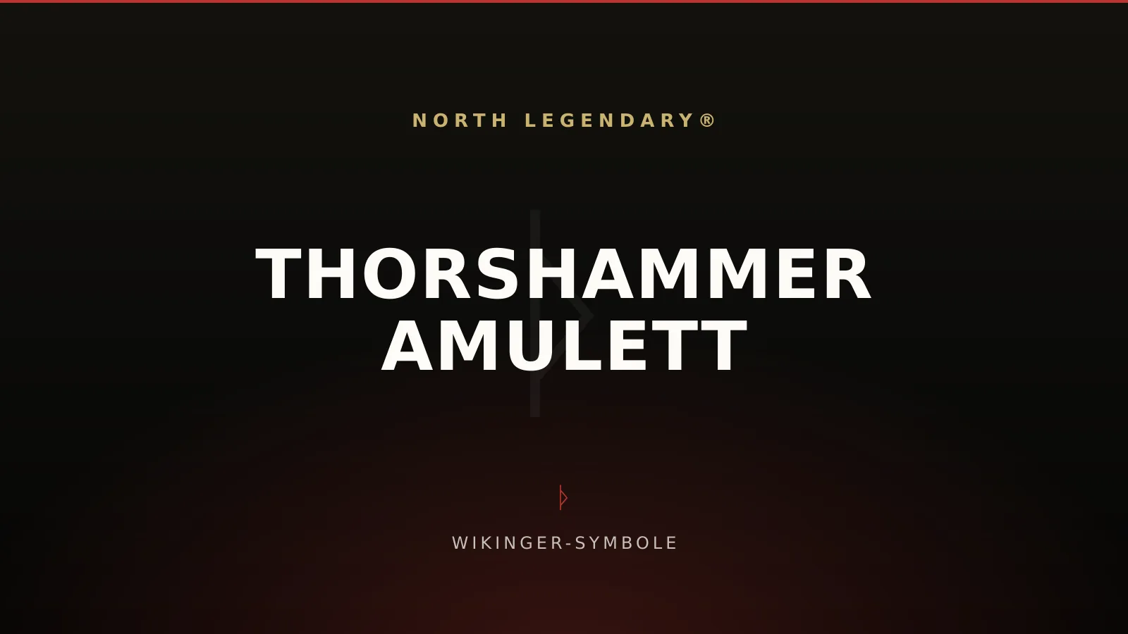 Silbernes Thorshammer-Amulett (Mjölnir) mit Knotenmuster an einer Halskette vor dunklem Hintergrund