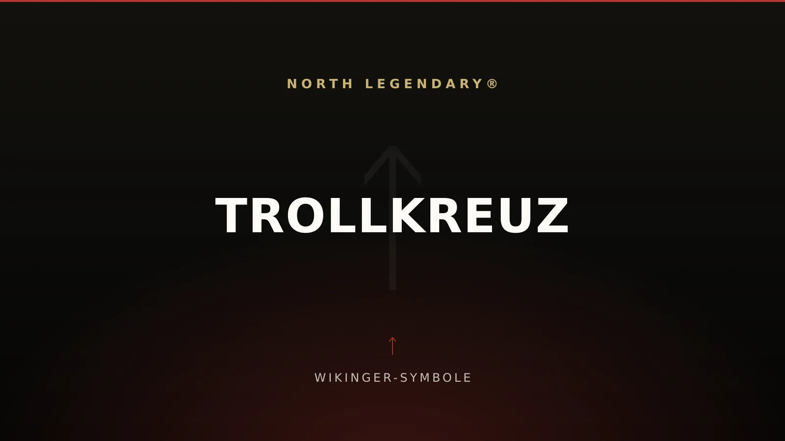 Trollkreuz aus gebogenem Eisen mit eingerollten Enden, Trollkors-Amulett auf dunklem Holz