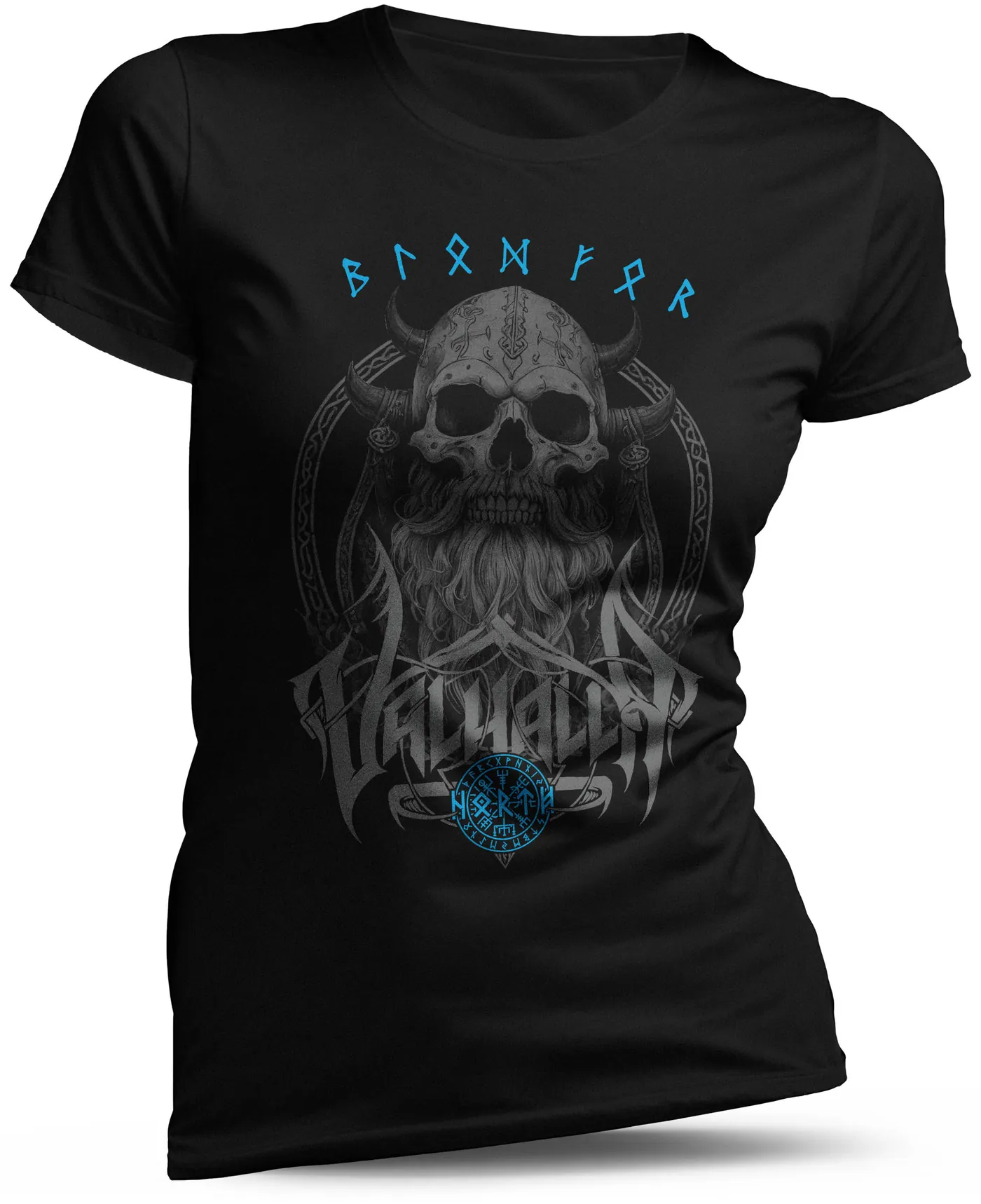 Skull Viking – Tiefseeblau