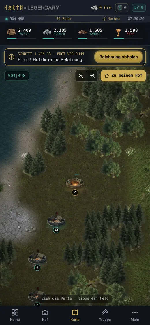 Echter Screenshot aus dem Spiel: Zieh auf Raubzug